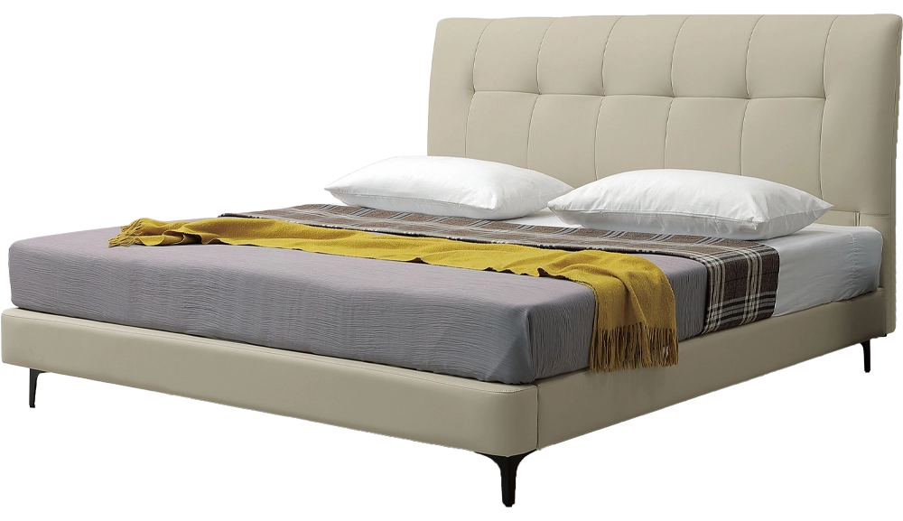 蒙大拿半牛皮床台 