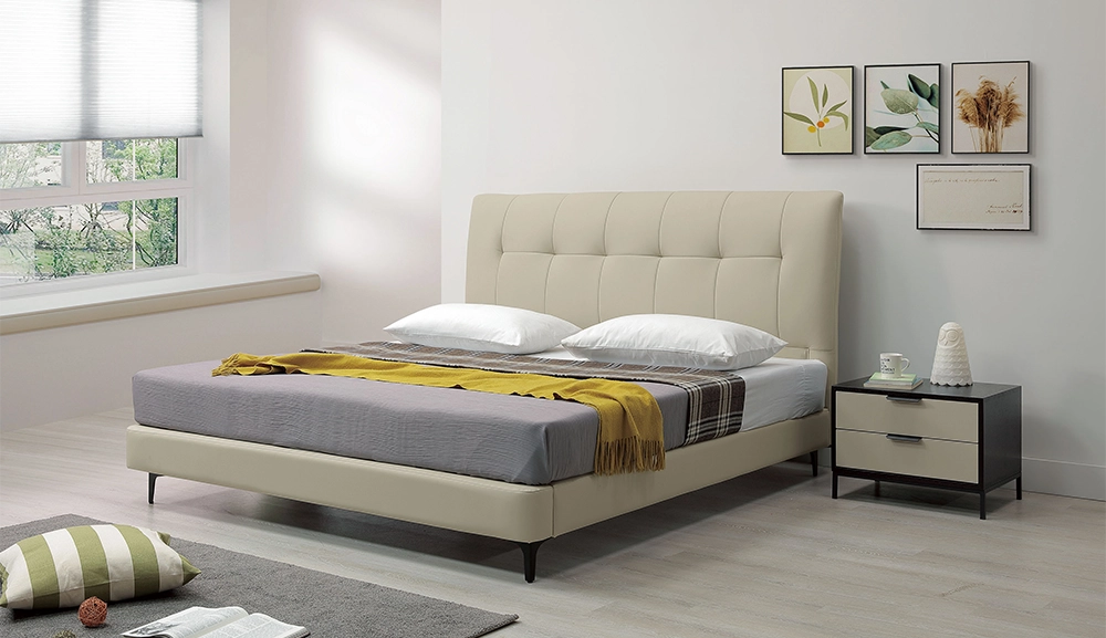 蒙大拿半牛皮床台 