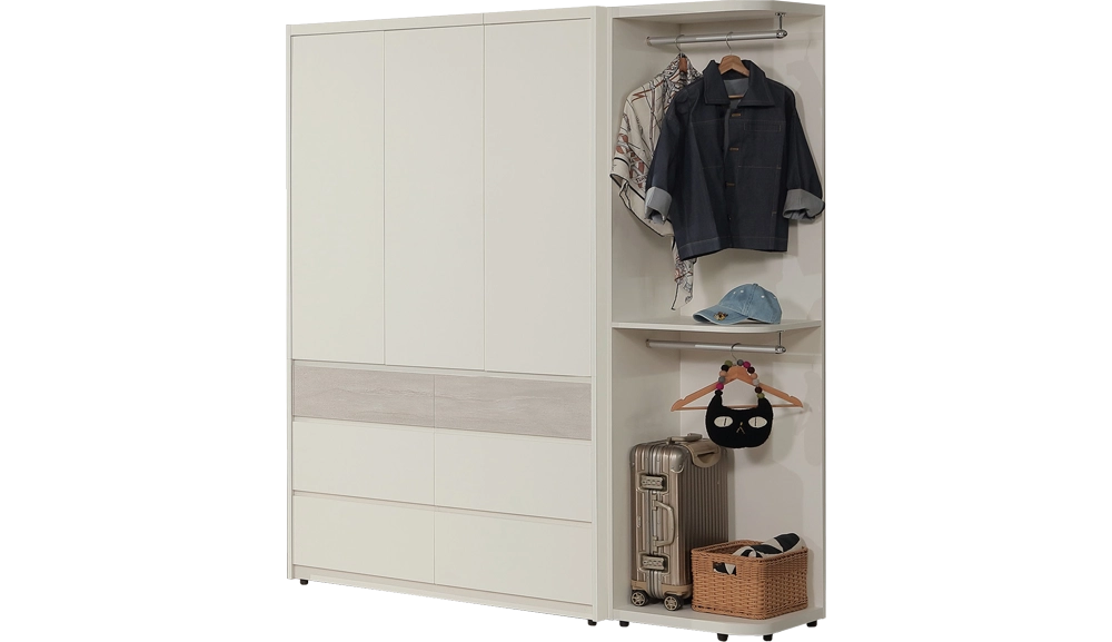 維也納4尺六抽開門衣櫥組