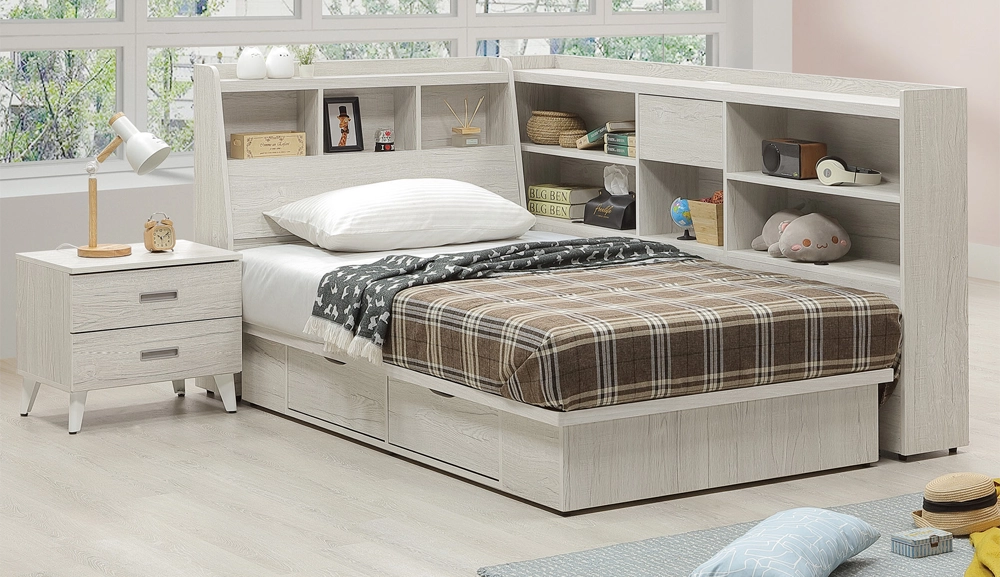 艾薇兒淺橡木床頭櫃