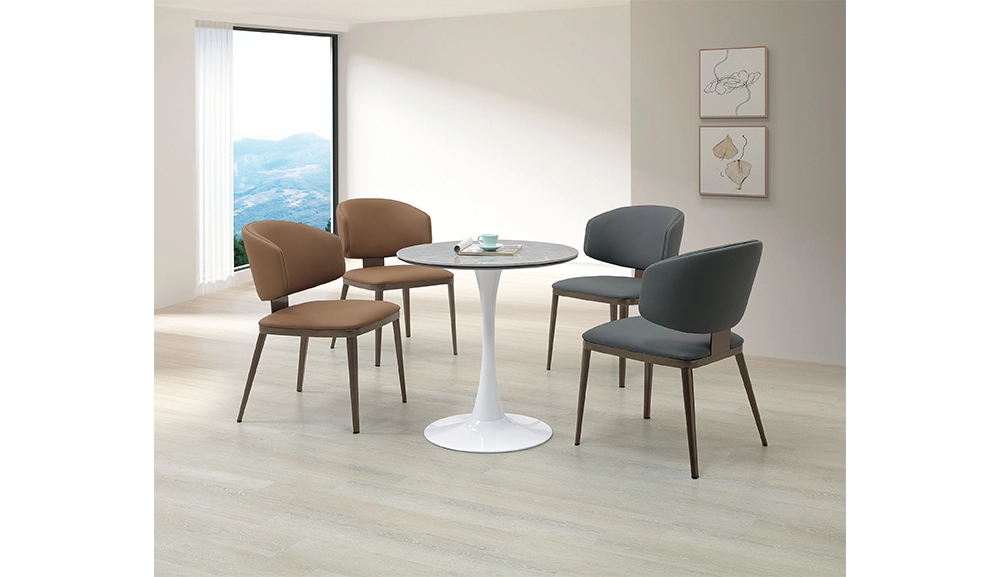 奧利2.3尺岩板圓餐桌