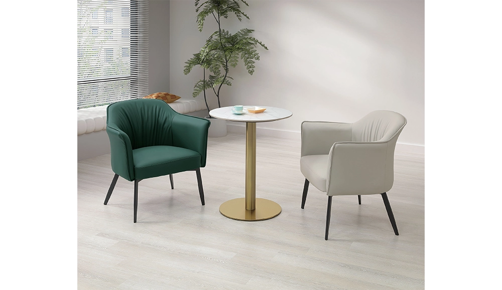 菲比2尺岩板洽談桌