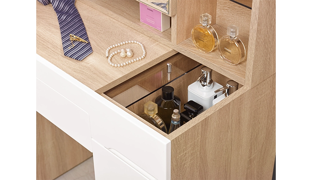 伯妮斯3.3尺化妝台(全組)