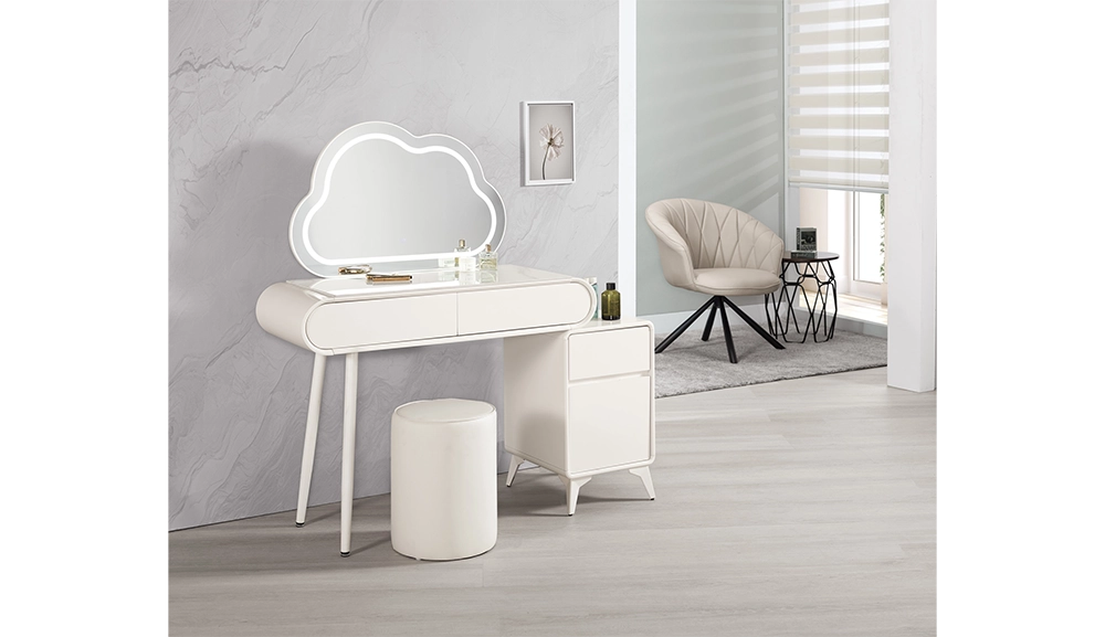 多莉絲3.3尺岩板伸縮化妝台(全組)