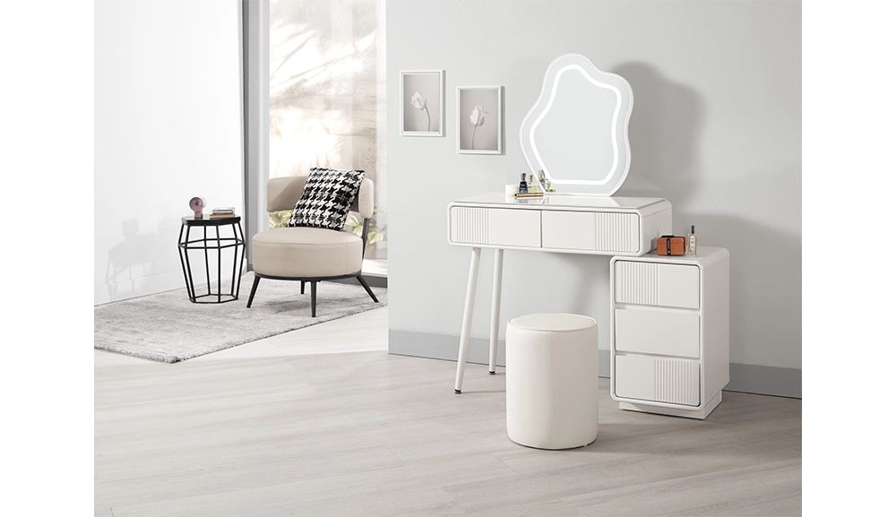 艾莉絲2.7尺岩板伸縮化妝台(全組)