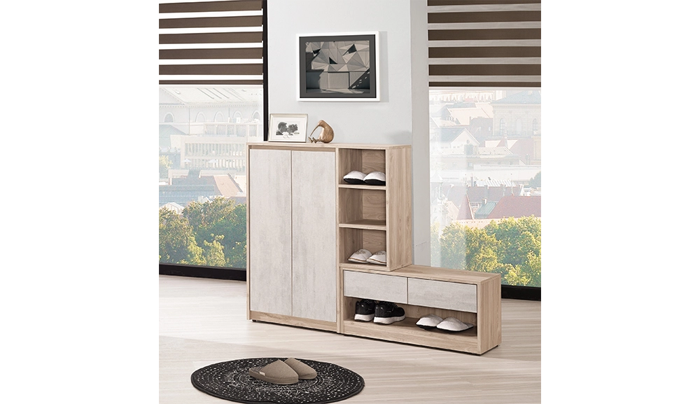 納維斯4.6尺多功能鞋櫃