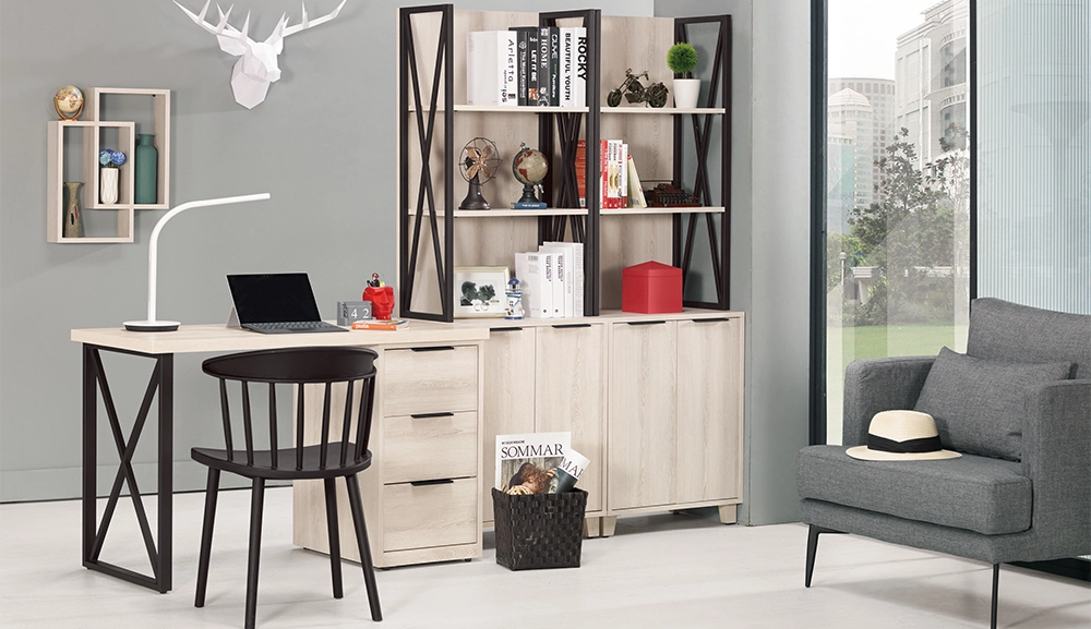 塔利斯4尺三抽書桌