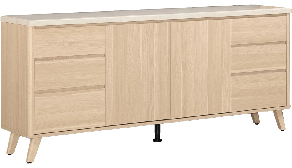 克萊爾6尺石面餐櫃