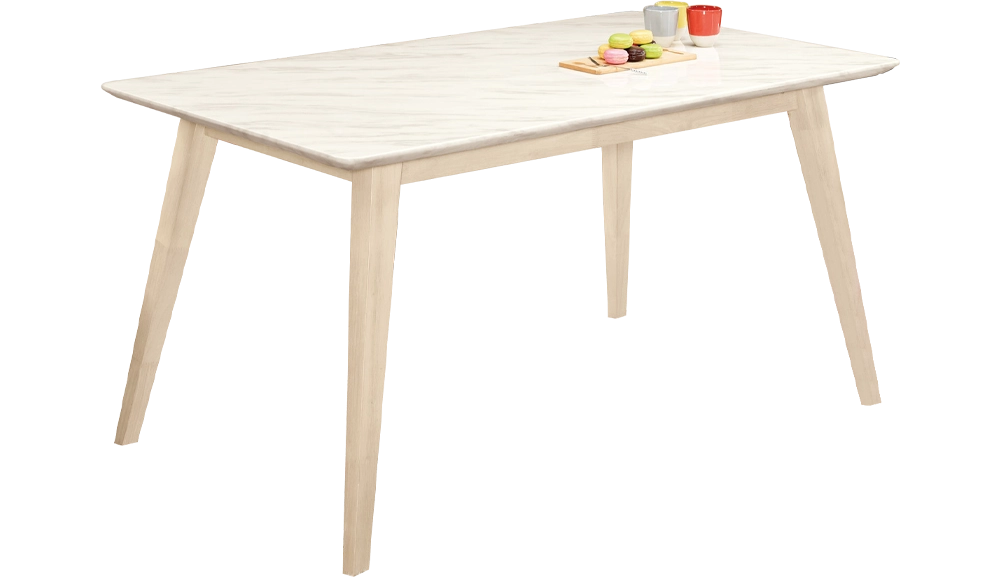 露艾琳原石餐桌(洗白色)