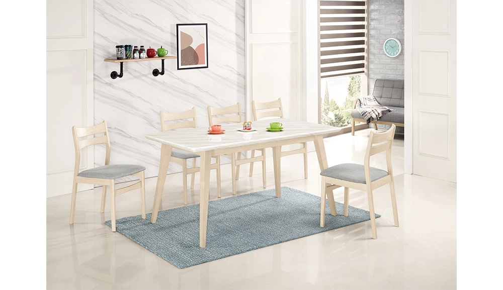 露艾琳原石餐桌(洗白色)