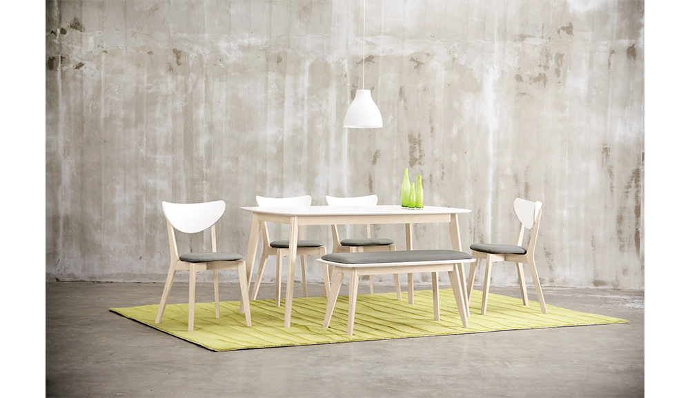 妮克絲4尺餐桌(洗白色)