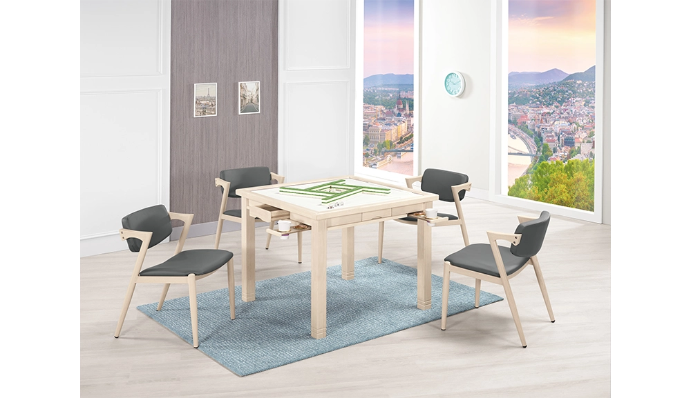 潘朵拉3.1尺餐桌兼麻將桌(洗白色)