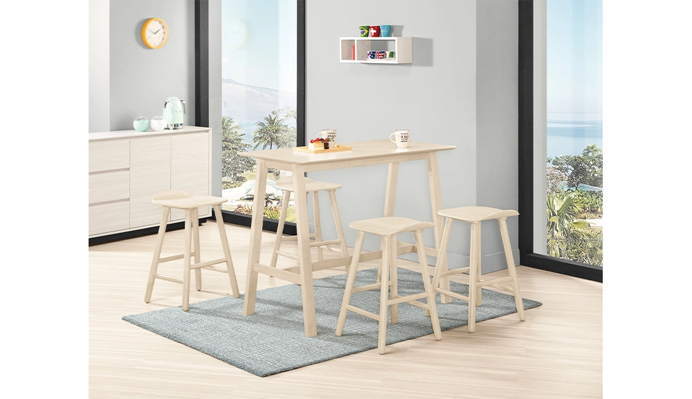 艾莉絲休閒桌(洗白色)