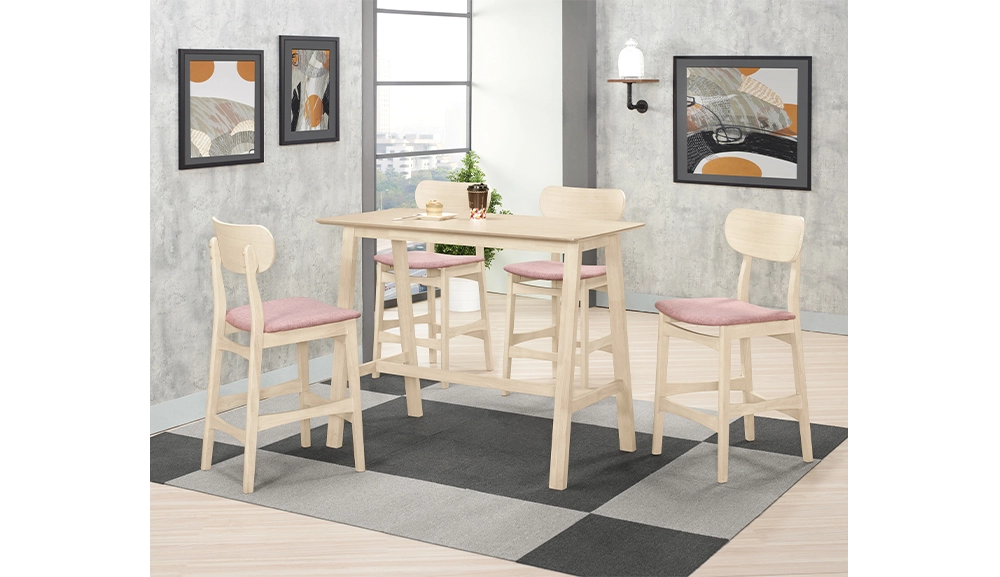 艾莉絲休閒桌(洗白色)