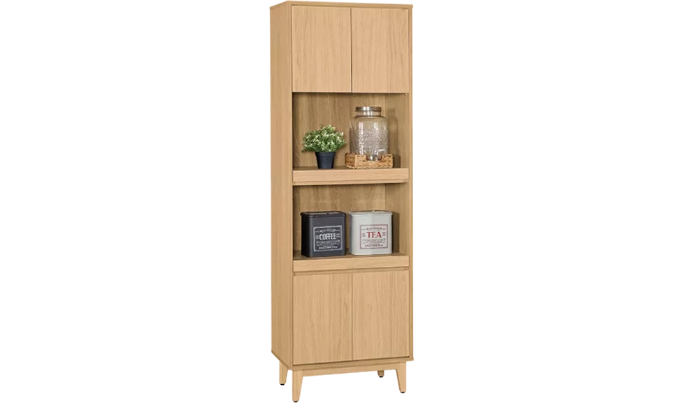 奈良原木色藤編2X6尺收納櫃