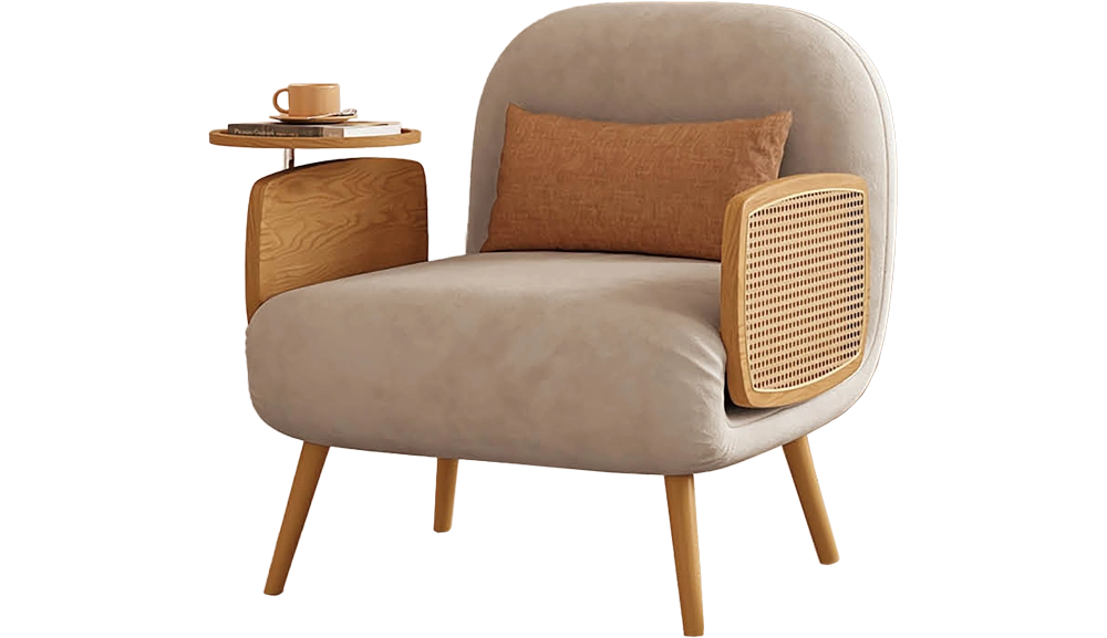 S-2229布藝功能沙發(原木色)