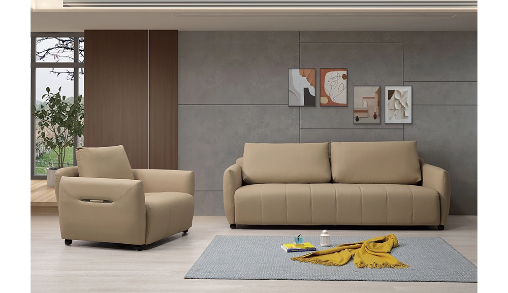 卡森單人皮沙發