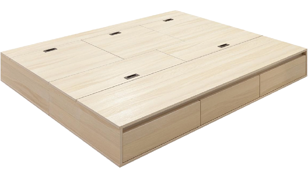 巧多白楓木雙色床底