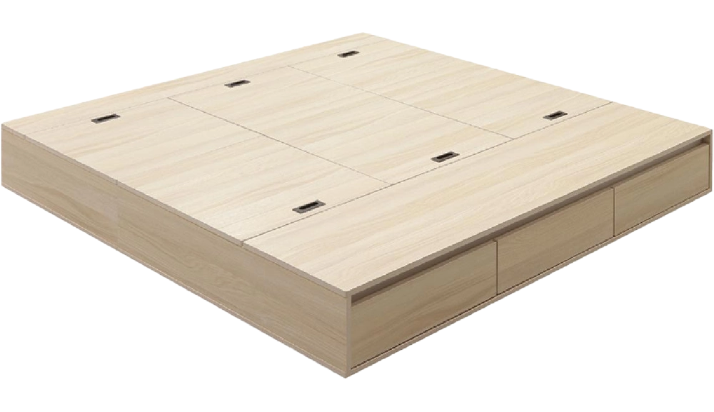 巧多白楓木雙色床底