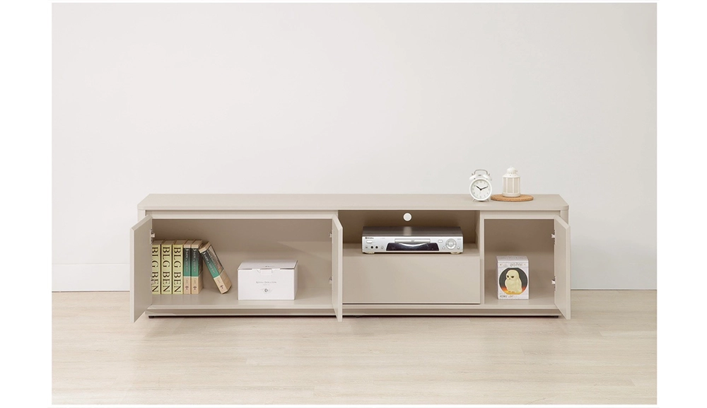 奶油風岩板電視櫃