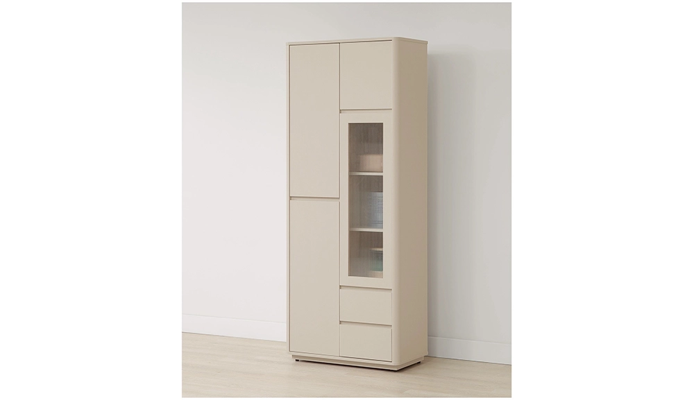 奶油風2.6尺書櫃