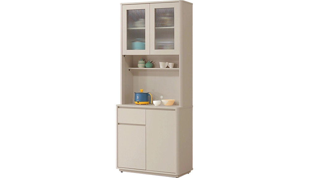 奶油風岩板餐櫃