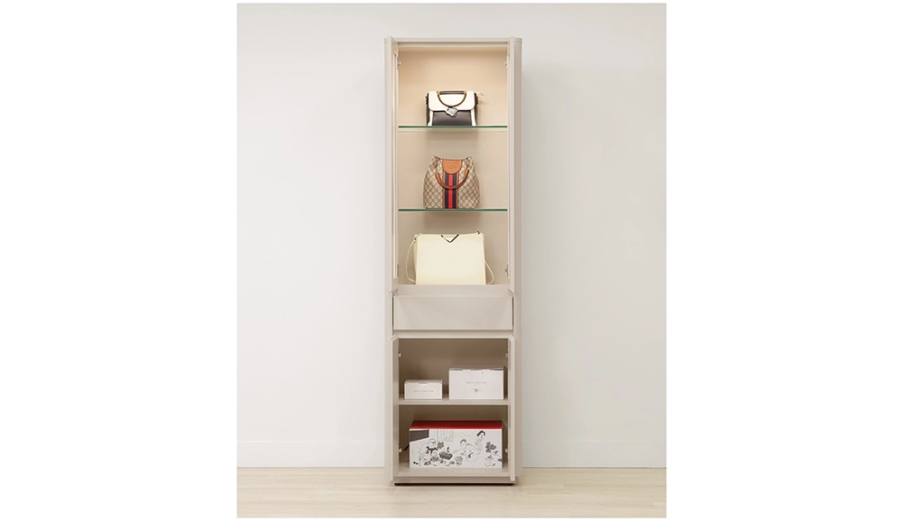 奶油風2尺展示櫃