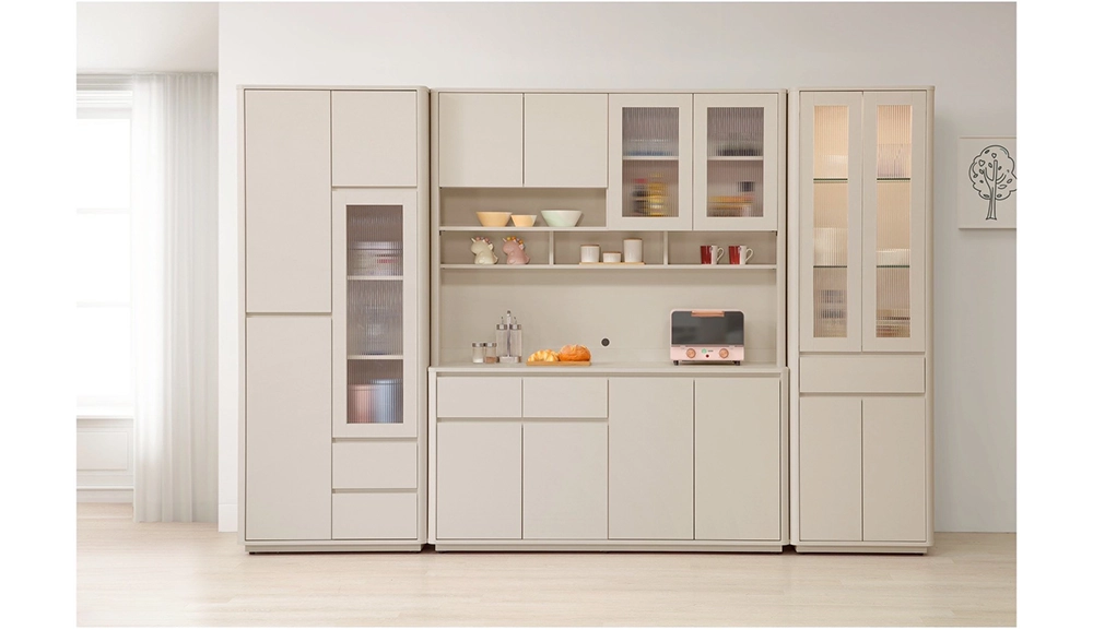 奶油風2尺展示櫃