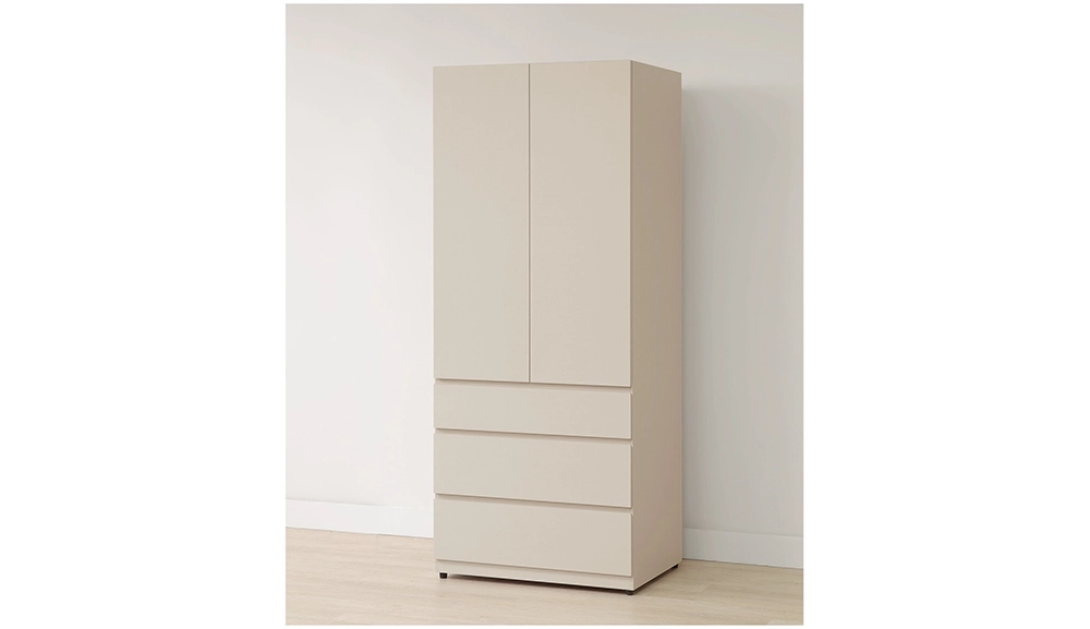 奶油風2.6尺三抽衣櫃