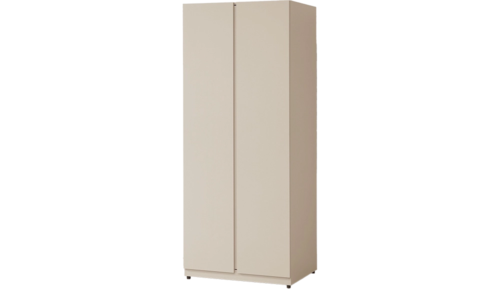 奶油風2.6尺雙吊衣櫃