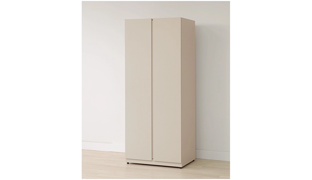 奶油風2.6尺雙吊衣櫃