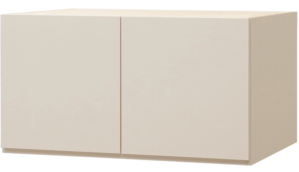 奶油風2.6尺雙吊衣櫃