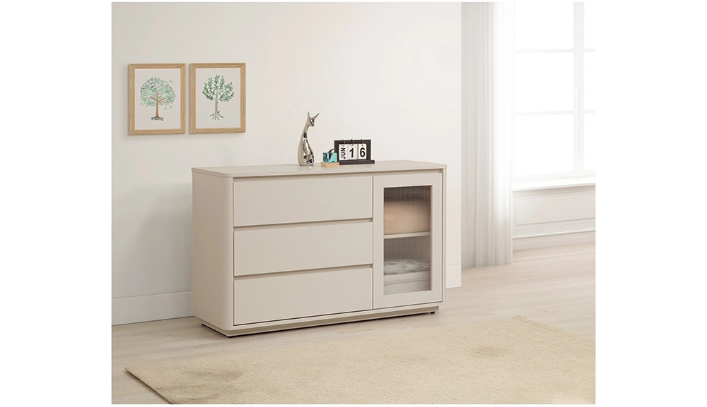 奶油風四尺斗櫃