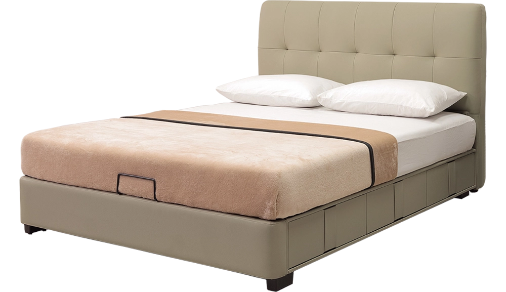 梅布爾半牛皮三抽床台