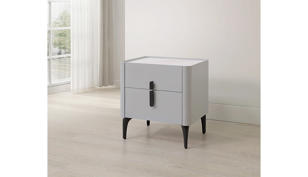 伊迪絲岩板床頭櫃