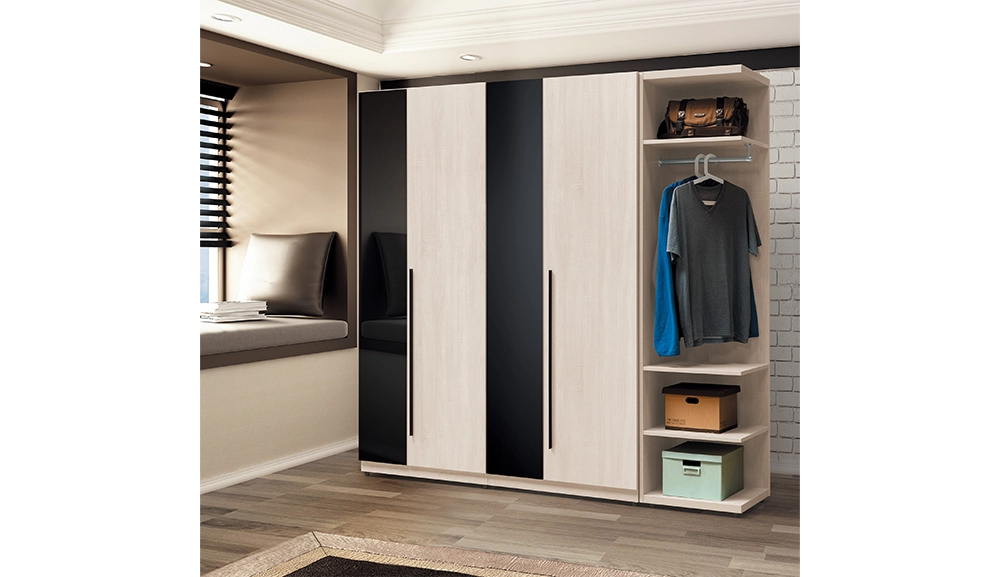 伯恩2.5尺雙吊隔板衣櫥