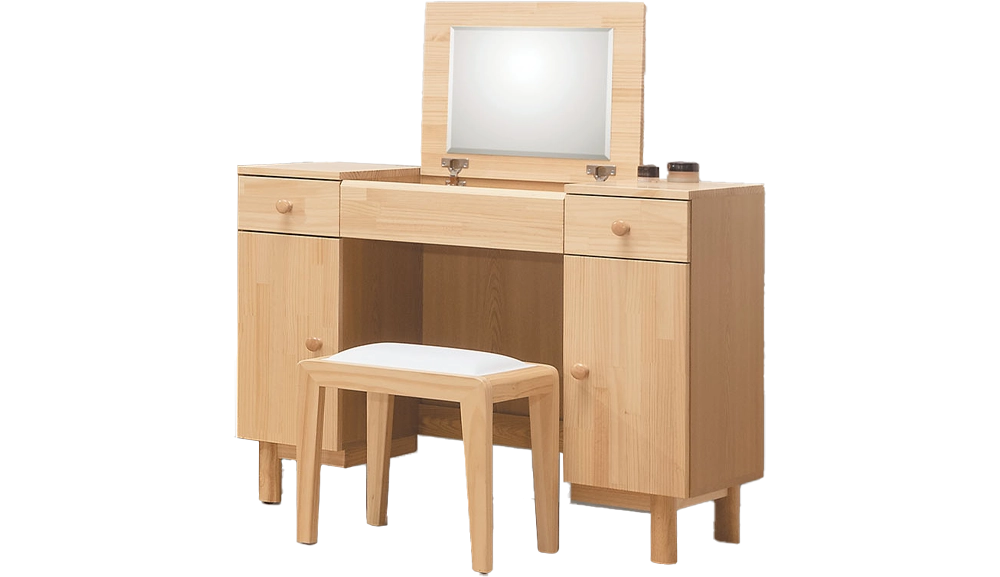 哥本哈根實木3.3尺掀鏡台