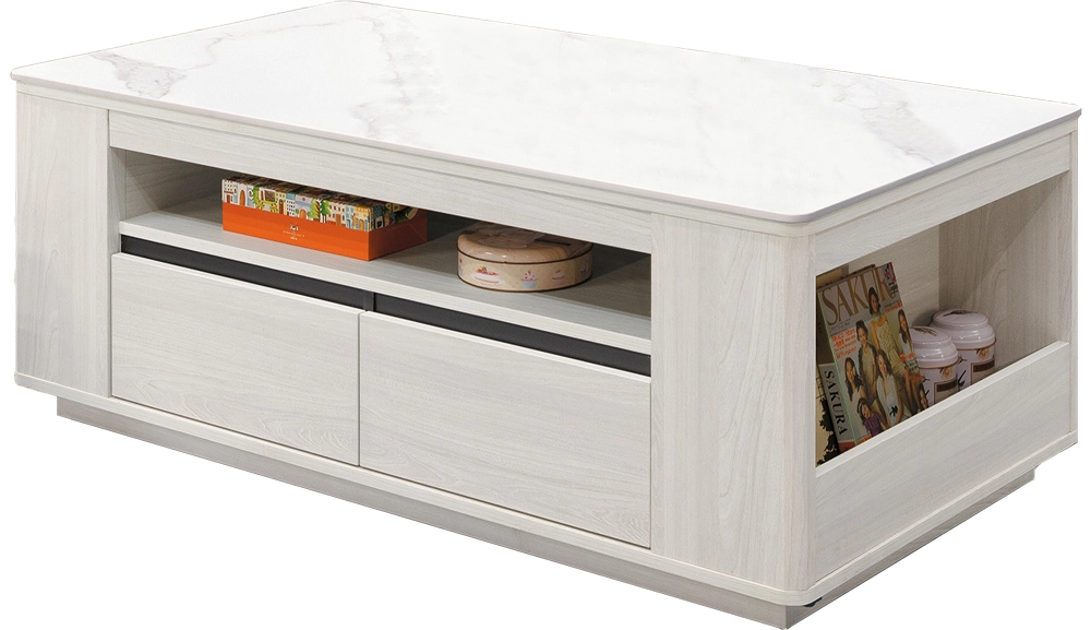 卡森4.3尺岩板功能大茶几