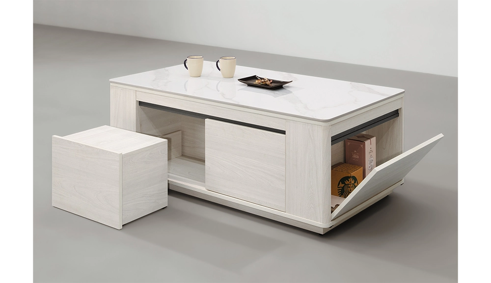 卡森4.3尺岩板功能大茶几