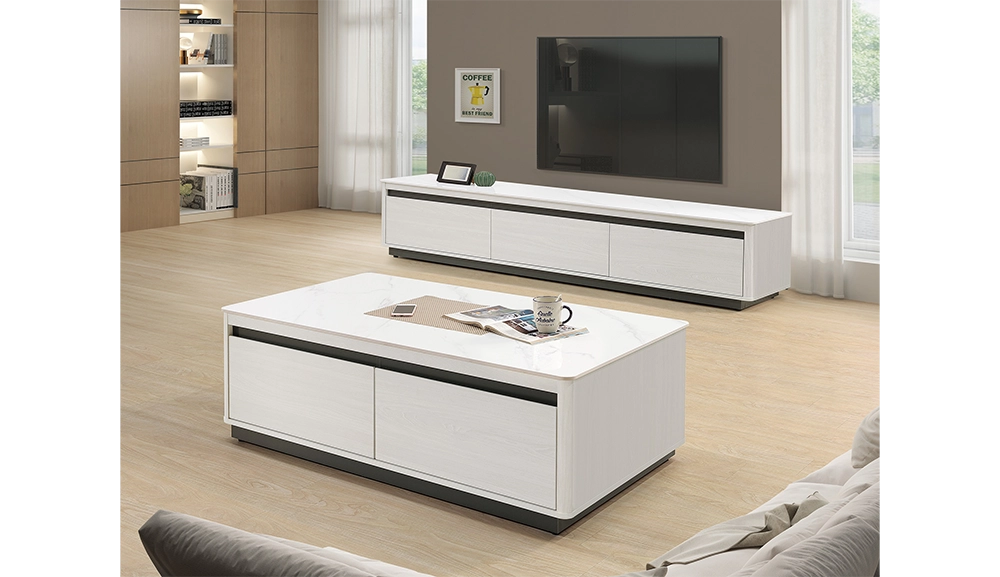 卡森4.3尺岩板大茶几