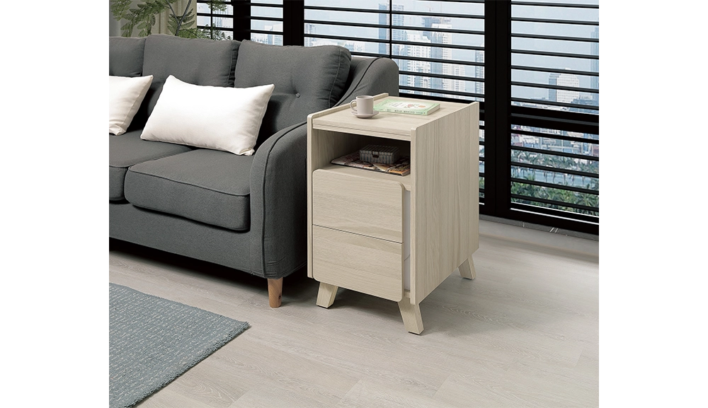 萊米克二抽收納櫃