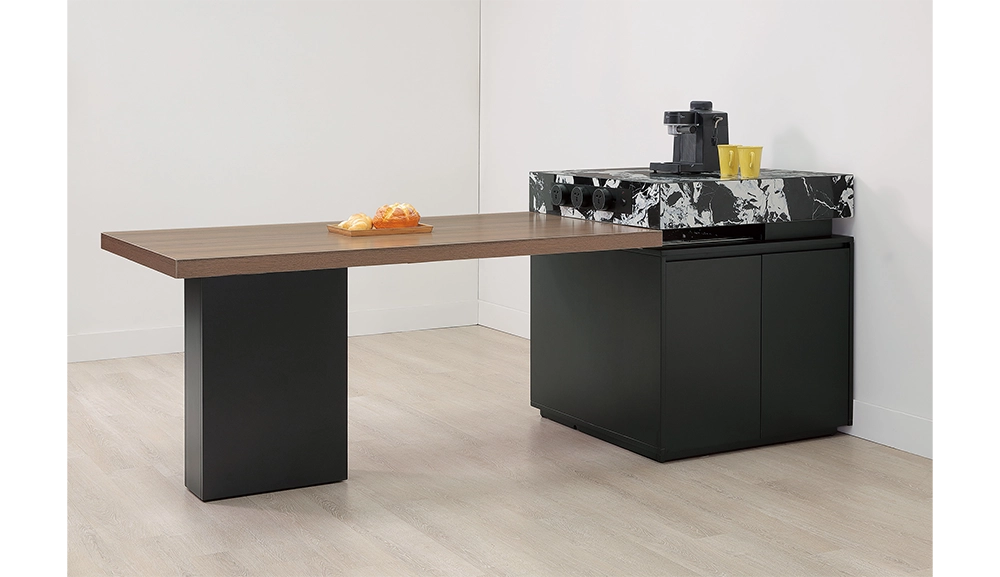 斯旺6.1尺岩板伸縮島台桌