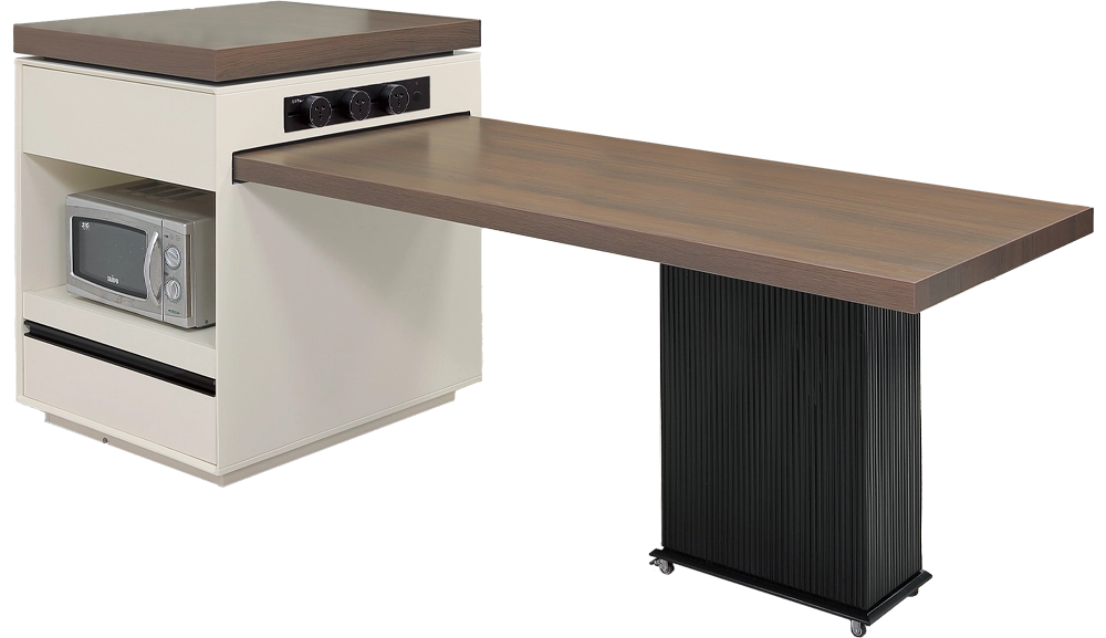 蓋諾7尺岩板伸縮島台桌