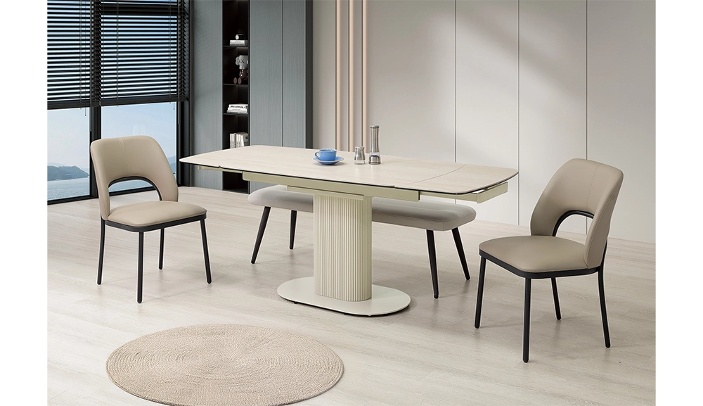 尼娜6尺複合陶板伸縮餐桌