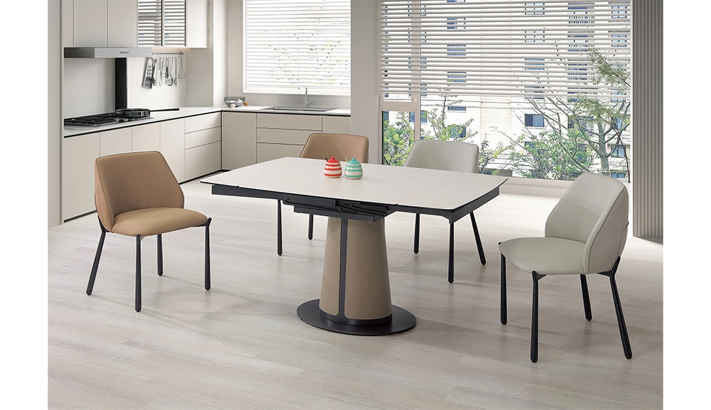 洛伊4.7尺複合陶板伸縮餐桌