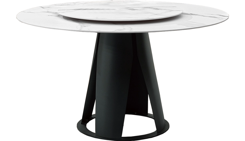 史派克4.3尺岩板圓餐桌