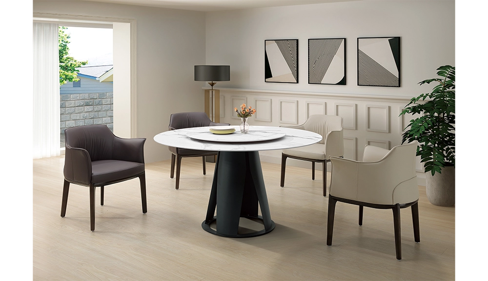 史派克4.3尺岩板圓餐桌