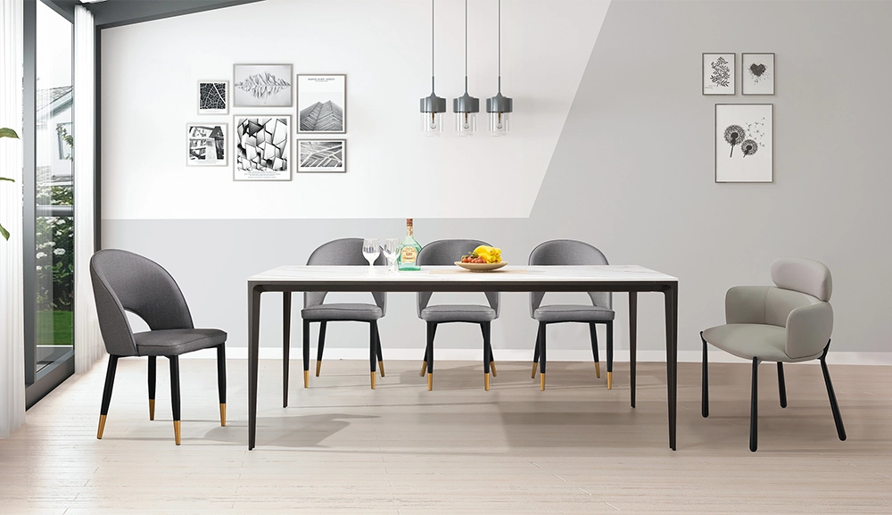 弗雷迪6尺鋁合金岩板餐桌