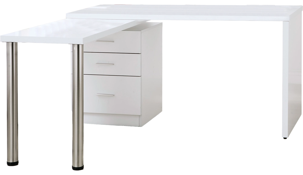 艾美白色4.8尺旋轉功能桌