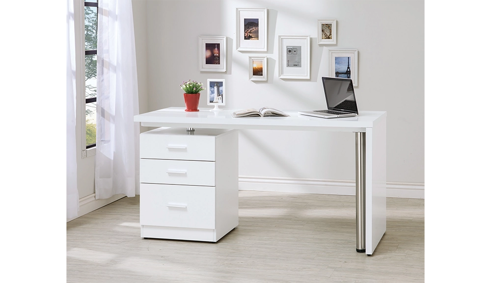 艾美白色4.8尺旋轉功能桌